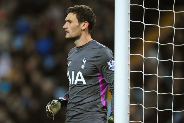 Tottenham's Hugo Lloris during the English Premier League soccer match between Aston Villa and Tottenham Hotspur at Villa Park, Birmingham, England, Sunday, Nov. 2, 2014. (AP Photo/Rui Vieira) Tottenham's Hugo Lloris during the English Premier League soccer match between Aston Villa and Tottenham Hotspur at Villa Park, Birmingham, England, Sunday, Nov. 2, 2014. (AP Photo/Rui Vieira)