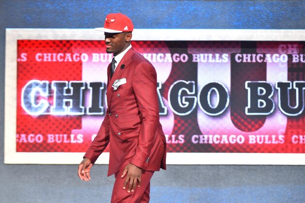BROOKLYN, NY - JUNE 25:  Bobby Portis the 22nd pick overall in the 2015 NBA Draft by the Chicago Bulls during the 2015 NBA Draft at the Barclays Center on June 25, 2015 in the Brooklyn borough of New York City. NOTE TO USER: User expressly acknowledges and agrees that, by downloading and/or using this photograph, user is consenting to the terms and conditions of the Getty Images License Agreement.  Mandatory Copyright Notice: Copyright 2015 NBAE (Photo by Jesse D. Garrabrant/NBAE via Getty Images)