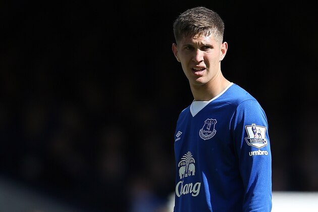 LIVERPOOL, ENGLAND - MAY 24: John Stones of Everton looks on during the Barclays Premier League match between Everton and Tottenham Hotspur at Goodison Park on May 24, 2015 in Liverpool, England. (Photo by Chris Brunskill/Getty Images)