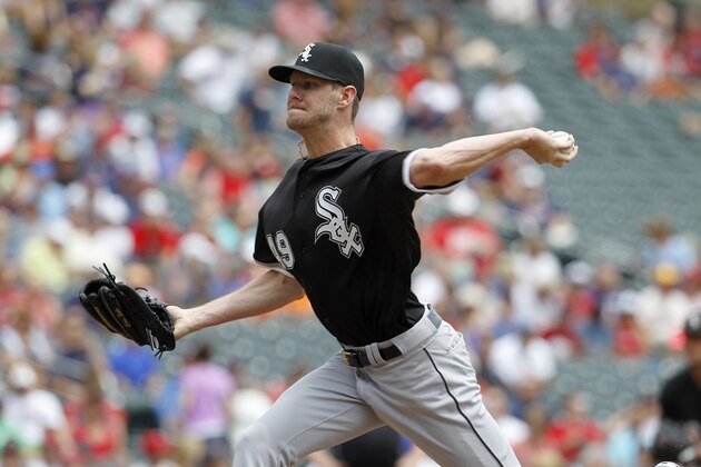 Chicago White Sox starting pitcher Chris Sale (49) delivers to the Minnesota Twins during the first inning of a baseball game in Minneapolis, Wednesday, June 24, 2015. (AP Photo/Ann Heisenfelt) Chicago White Sox starting pitcher Chris Sale (49) delivers to the Minnesota Twins during the first inning of a baseball game in Minneapolis, Wednesday, June 24, 2015. (AP Photo/Ann Heisenfelt)