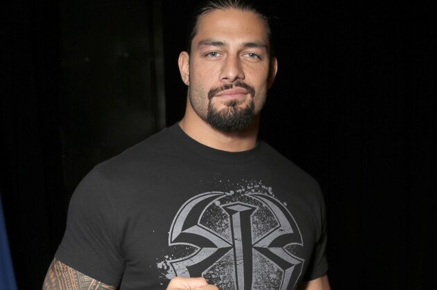 WWE Roman Reigns attends the WWE 2K15 SummerSlam Confidential Panel at Club Nokia, on Saturday, August 16, 2014 in Los Angeles. (Photo by Todd Williamson/Invision for 2K/AP Images)