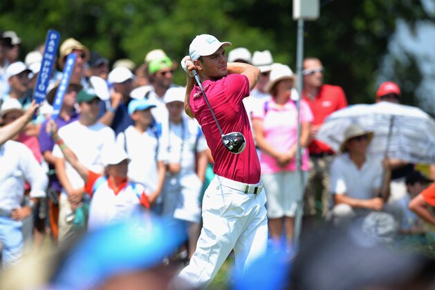 PARIS, FRANCE - JULY 03:  Martin Kaymer of Germany plays his first shot on the 4th tee during the Alstom Open de France - Day Two at Le Golf National on July 3, 2015 in Paris, France.  (Photo by Tony Marshall/Getty Images)