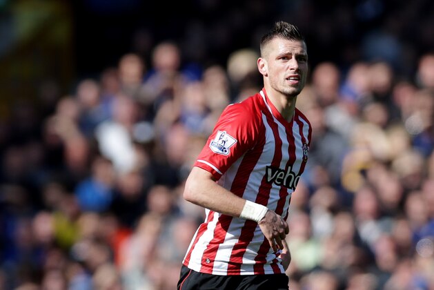 LIVERPOOL, ENGLAND - APRIL 4:  Morgan Schneiderlin of Southampton during the Barclays Premier League match between Everton and Southampton at Goodison Park on April 4, 2015 in Liverpool, England. (Photo by Clint Hughes/Getty Images)