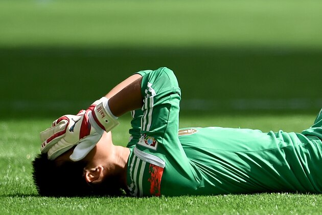 VANCOUVER, BC - JULY 05:  Goalkeeper Ayumi Kaihori #18 of Japan reacts after she is unable to save a goal by Carli Lloyd #10 of the United States as Lloyd scores her third goal in the first half in the FIFA Women's World Cup Canada 2015 Final at BC Place Stadium on July 5, 2015 in Vancouver, Canada.  (Photo by Dennis Grombkowski/Getty Images)