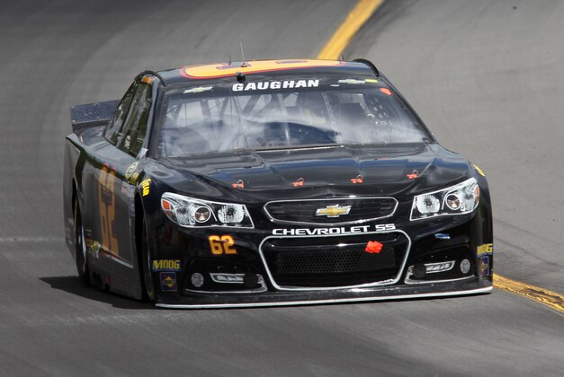Jun 7, 2015; Long Pond, PA, USA; NASCAR Sprint Cup Series driver Brendan Gaughan (62) races during the Axalta We Paint Winners 400 at Pocono Raceway. Mandatory Credit: Matthew O'Haren-USA TODAY Sports Jun 7, 2015; Long Pond, PA, USA; NASCAR Sprint Cup Series driver Brendan Gaughan (62) races during the Axalta We Paint Winners 400 at Pocono Raceway. Mandatory Credit: Matthew O'Haren-USA TODAY Sports