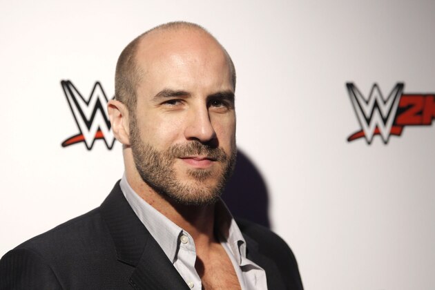 WWE Superstar Cesaro attends the WWE 2K15 SummerSlam Confidential Panel at Club Nokia, on Saturday, August 16, 2014 in Los Angeles. (Photo by Todd Williamson/Invision for 2K/AP Images)