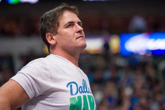 Apr 8, 2015; Dallas, TX, USA; Dallas Mavericks owner Mark Cuban watches the game between the Dallas Mavericks and the Phoenix Suns at the American Airlines Center. The Mavericks defeated the Suns 107-104. Mandatory Credit: Jerome Miron-USA TODAY Sports
