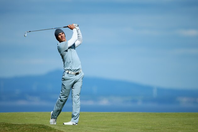 GULLANE, SCOTLAND - JULY 09:  Thorbjorn Olesen of Denmark hits his second shot on the 13th hole during the first round of the Aberdeen Asset Management Scottish Open at Gullane Golf Club on July 9, 2015 in Gullane, East Lothian, Scotland.  (Photo by Andrew Redington/Getty Images)