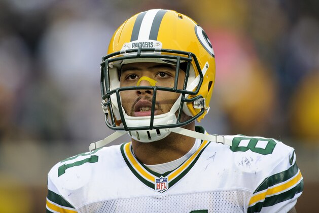 MINNEAPOLIS, MN - NOVEMBER 23: Andrew Quarless #81 of the Green Bay Packers looks on during the game against the Minnesota Vikings on November 23, 2014 at TCF Bank Stadium in Minneapolis, Minnesota. The Packers defeated the Vikings 24-21. (Photo by Hannah Foslien/Getty Images)
