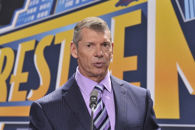 EAST RUTHERFORD, NJ - FEBRUARY 16: Vince McMahon attends a press conference to announce that WWE Wrestlemania 29 will be held at MetLife Stadium in 2013 at MetLife Stadium on February 16, 2012 in East Rutherford, New Jersey. (Photo by Michael N. Todaro/Getty Images)