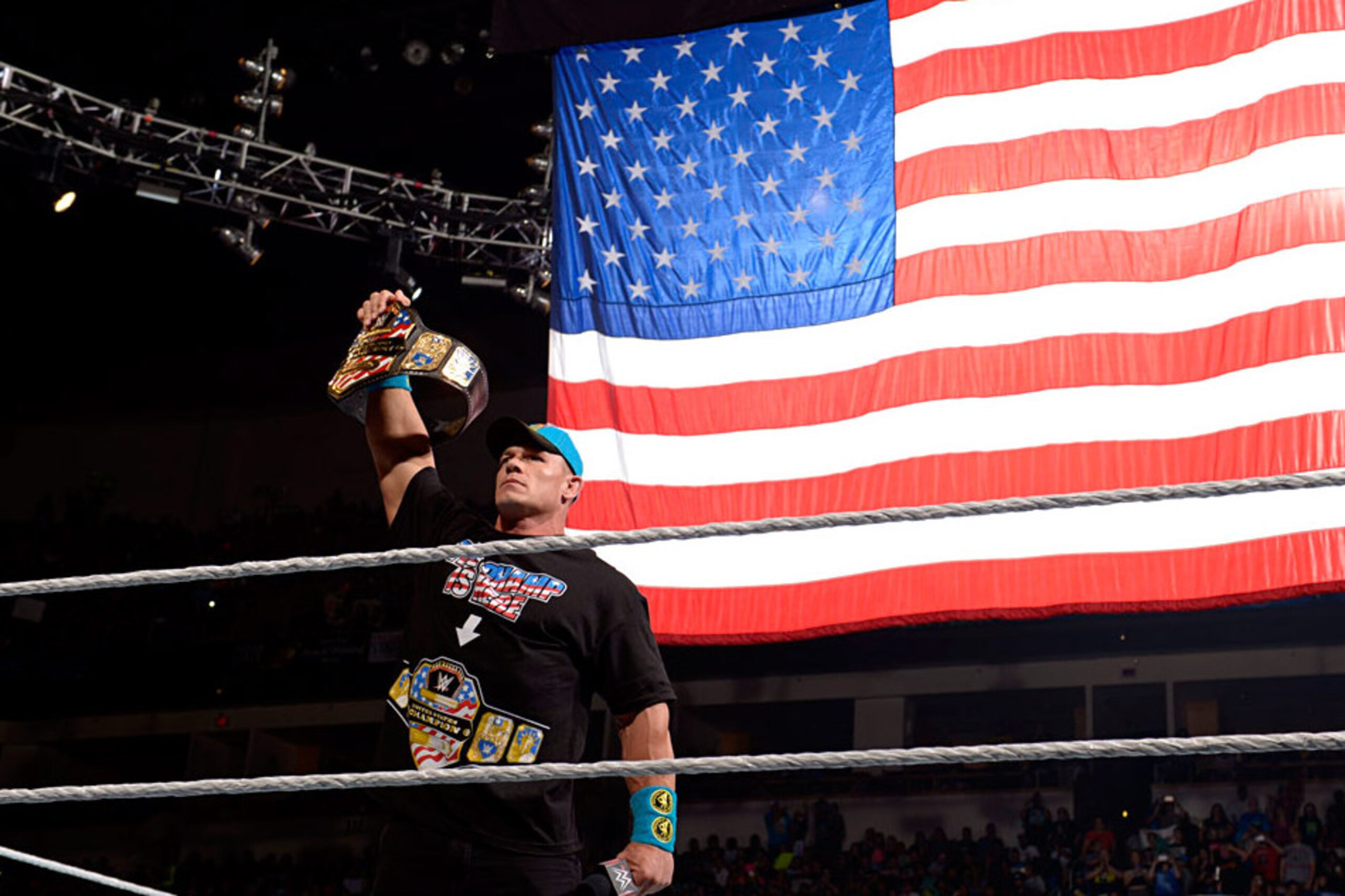 John Cena with the U.S. title