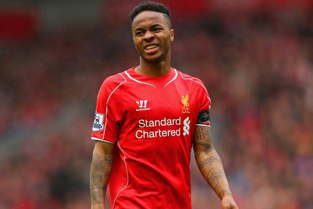 LIVERPOOL, ENGLAND - MAY 02:  Raheem Sterling of Liverpool in actoin during the Barclays Premier League match between Liverpool and Queens Park Rangers at Anfield on May 2, 2015 in Liverpool, England.  (Photo by Alex Livesey/Getty Images)