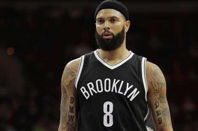 Brooklyn Nets' Deron Williams in action during an NBA basketball game against the Philadelphia 76ers, Saturday, March 14, 2015, in Philadelphia. (AP Photo/Matt Slocum)