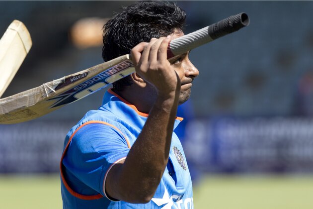 Indian batsman   Ambati Rayudu  walks off the pitch after scoring 124 runs during  the One Day International against Zimbabwe in  Harare, Zimbabwe, Friday, July,10, 2015.   (AP Photo/Tsvangirayi Mukwazhi)