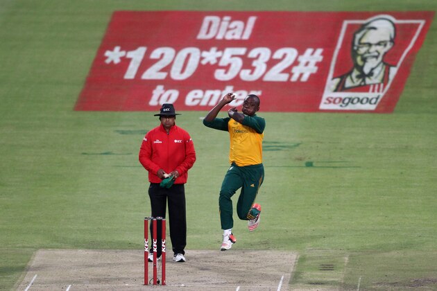CAPE TOWN, SOUTH AFRICA - JANUARY 09: Kagiso Rabada of South Africa sends down a delivery during the 1st KFC T20 International match between South Africa and West Indies at Sahara Park Newlands on January 09, 2015 in Cape Town, South Africa. (Photo by Shaun Roy/Gallo Images)