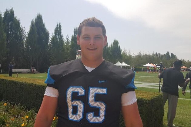 Offensive tackle Tommy Kraemer is Notre Dame's top-ranked commit in the 2016 class. He also was an influential voice to uncommitted players at The Opening.