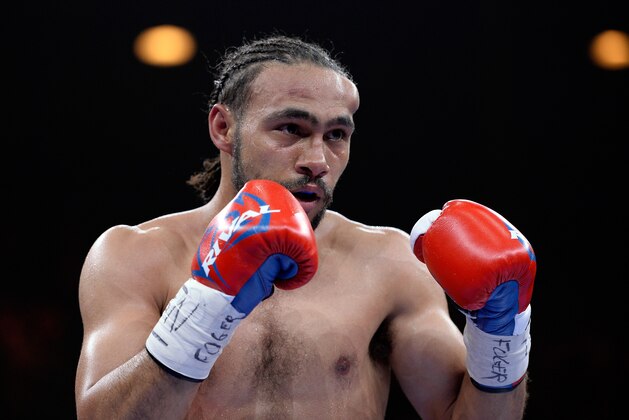 LAS VEGAS, NV - MARCH 07: Keith Thurman is seen with a welt after a punch by Robert Guerrero during a Premier Boxing Champions bout in the MGM Grand Garden Arena on March 7, 2015 in Las Vegas, Nevada. (Photo by Harry How/Getty Images) LAS VEGAS, NV - MARCH 07: Keith Thurman is seen with a welt after a punch by Robert Guerrero during a Premier Boxing Champions bout in the MGM Grand Garden Arena on March 7, 2015 in Las Vegas, Nevada. (Photo by Harry How/Getty Images)