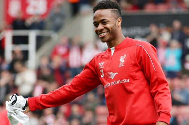 STOKE ON TRENT, ENGLAND - MAY 24:  Raheem Sterling of Liverpool warms up prior to the Barclays Premier League match between Stoke City and Liverpool at Britannia Stadium on May 24, 2015 in Stoke on Trent, England.  (Photo by Dave Thompson/Getty Images)