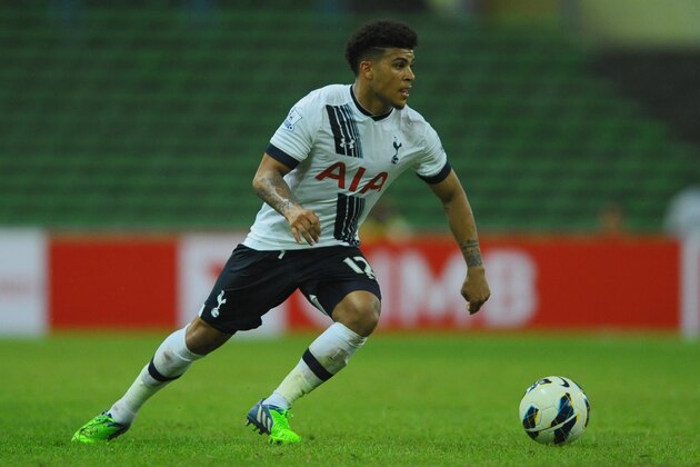 SHAH ALAM, MALAYSIA - MAY 27:  Deandre Yedlin of Tottenham Hotspur controls the ball during the pre-season friendly match between Malaysia XI and Tottenham Hotspur at Shah Alam Stadium on May 27, 2015 in Shah Alam, Malaysia.  (Photo by Stanley Chou/Getty Images)