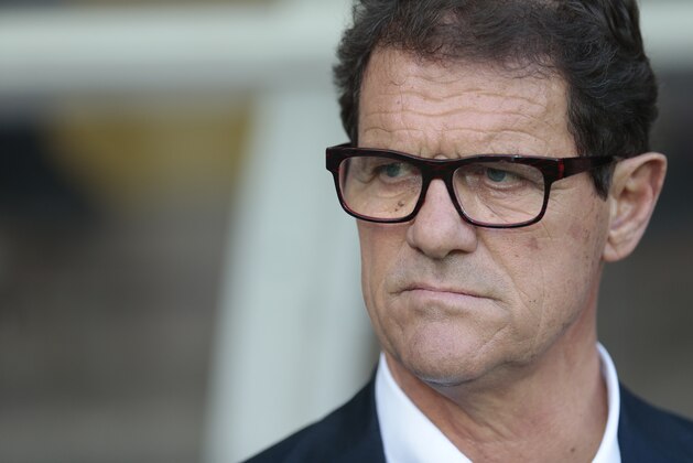 Russia’s coach Fabio Capello watches the action during the Euro 2016 qualifying soccer match between Russia and Austria, in Moscow, Russia, on Sunday, June 14, 2015. (AP Photo/Ivan Sekretarev)