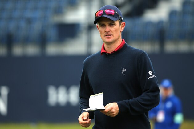 ST ANDREWS, SCOTLAND - JULY 14: Justin Rose of England on the first hole during a practice round ahead of the 144th Open Championship at The Old Course on July 14, 2015 in St Andrews, Scotland. (Photo by Mike Ehrmann/Getty Images) ST ANDREWS, SCOTLAND - JULY 14: Justin Rose of England on the first hole during a practice round ahead of the 144th Open Championship at The Old Course on July 14, 2015 in St Andrews, Scotland. (Photo by Mike Ehrmann/Getty Images)
