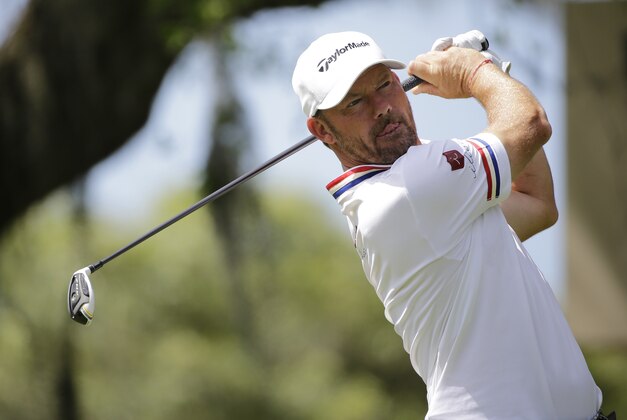 Alex Cejka during the third round of the Valspar Championship golf tournament Saturday, March 14, 2015, at Innisbrook in Palm Harbor, Fla. (AP Photo/Chris O'Meara)