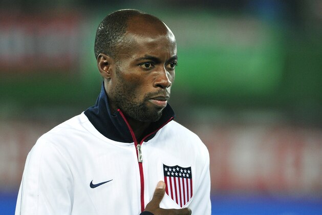 US national soccer team player DaMarcus Beasley during the friendly soccer match between Austria and United States in Vienna, Austria, Tuesday, Nov. 19, 2013. (AP Photo/Hans Punz)