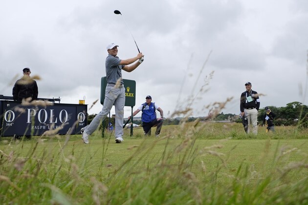 United States’ Jordan Spieth drives a ball from the third tee during a practice round at the British Open Golf Championship at the Old Course, St. Andrews, Scotland, Wednesday, July 15, 2015. (AP Photo/David J. Phillip) United States’ Jordan Spieth drives a ball from the third tee during a practice round at the British Open Golf Championship at the Old Course, St. Andrews, Scotland, Wednesday, July 15, 2015. (AP Photo/David J. Phillip)