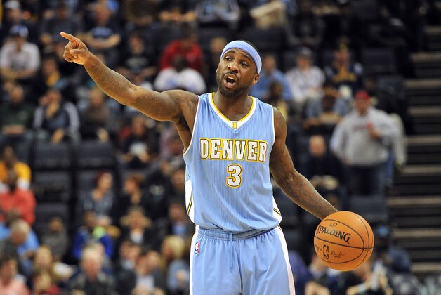 Denver Nuggets guard Ty Lawson (3) plays in the first half of an NBA basketball game Thursday, Jan. 29, 2015, in Memphis, Tenn. (AP Photo/Brandon Dill)