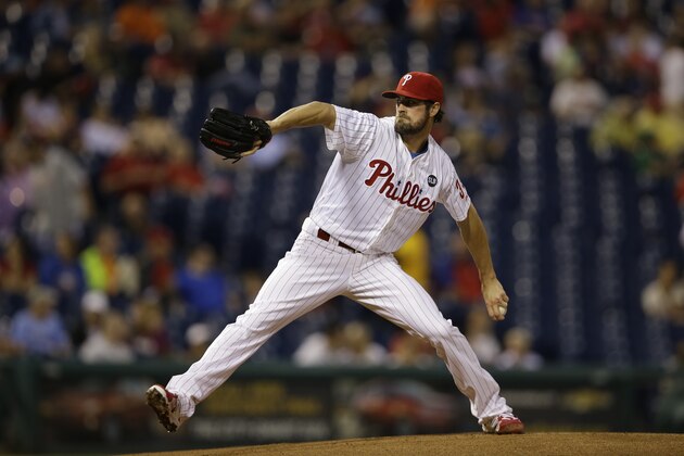 Philadelphia Phillies' Cole Hamels in action during a baseball game against the Milwaukee Brewers, Tuesday, June 30, 2015, in Philadelphia. (AP Photo/Matt Slocum) Philadelphia Phillies' Cole Hamels in action during a baseball game against the Milwaukee Brewers, Tuesday, June 30, 2015, in Philadelphia. (AP Photo/Matt Slocum)