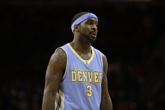 Denver Nuggets' Ty Lawson in action during an NBA basketball game against the Philadelphia 76ers, Tuesday, Feb. 3, 2015, in Philadelphia. (AP Photo/Matt Slocum)