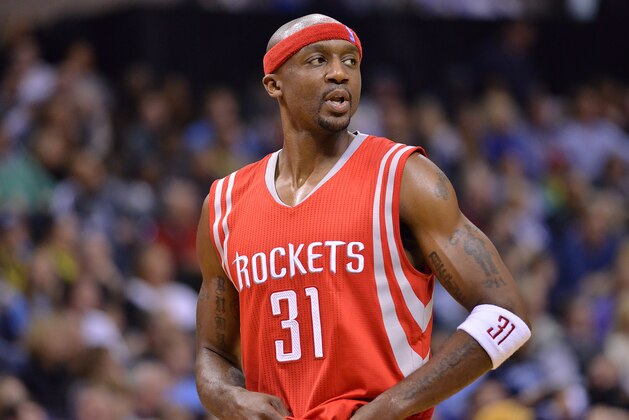 Houston Rockets guard Jason Terry (31) plays in the second half of an NBA basketball game Friday, Dec. 26, 2014, in Memphis, Tenn. The Rockets beat the Grizzlies 117-111. (AP Photo/Brandon Dill)