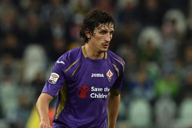 TURIN, ITALY - APRIL 29:  Stefan Savic of ACF Fiorentina in action during the Serie A match between Juventus FC and ACF Fiorentina at Juventus Arena on April 29, 2015 in Turin, Italy.  (Photo by Valerio Pennicino/Getty Images)
