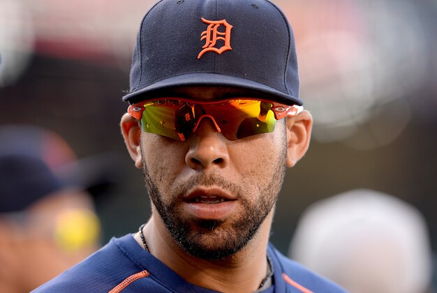 May 28, 2015; Anaheim, CA, USA; Detroit Tigers starting pitcher David Price (14) during batting practice before the game against the Los Angeles Angels at Angel Stadium of Anaheim. Mandatory Credit: Jayne Kamin-Oncea-USA TODAY Sports