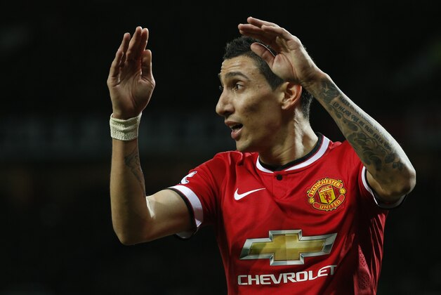 Manchester United’s Angel Di Maria holds his hands to his head after missing a chance to score a goal during the English FA Cup quarterfinal soccer match between Manchester United and Arsenal at Old Trafford Stadium, Manchester, England, Monday March 9, 2015. (AP Photo/Jon Super) Manchester United’s Angel Di Maria holds his hands to his head after missing a chance to score a goal during the English FA Cup quarterfinal soccer match between Manchester United and Arsenal at Old Trafford Stadium, Manchester, England, Monday March 9, 2015. (AP Photo/Jon Super)
