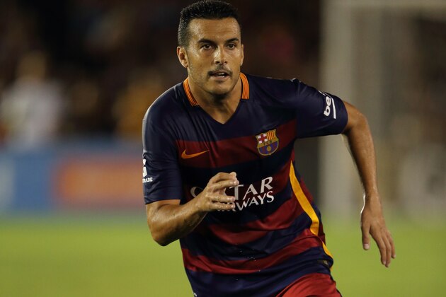 PASADENA, UNITED STATES - JULY 21:  Pedro Rodriguez of FC Barcelona during the International Champions Cup 2015 match between FC Barcelona and Los Angeles Galaxy at Rose Bowl on July 21, 2015 in Pasadena, California.  (Photo by Matthew Ashton - AMA/Getty Images)