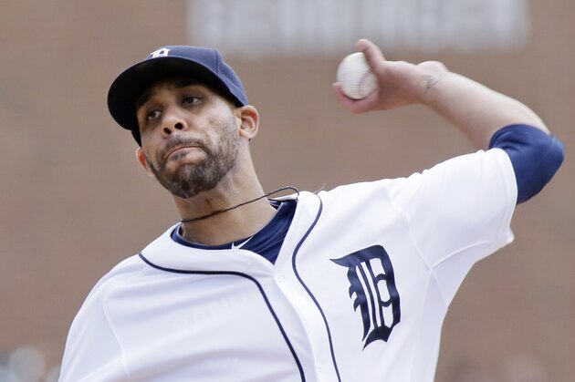 Detroit Tigers pitcher David Price delivers against the Seattle Mariners during the first inning of a baseball game Thursday, July 23, 2015 in Detroit. (AP Photo/Duane Burleson)
