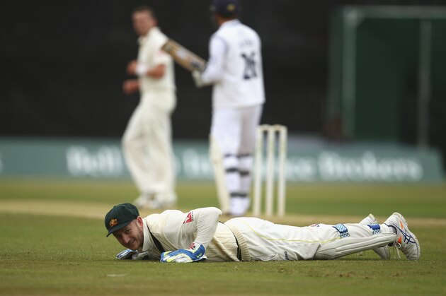 DERBY, ENGLAND - JULY 24:  Peter Nevill of Australia looks on during day two of the Tour Match between Derbyshire and Australia at The 3aaa County Ground on July 24, 2015 in Derby, England.  (Photo by Ryan Pierse/Getty Images)