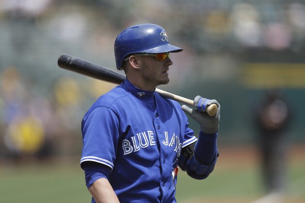 Toronto Blue Jays Josh Donaldson in the first inning of a baseball game against the Oakland Athletics Thursday, July 23, 2015, in Oakland, Calif. (AP Photo/Ben Margot)