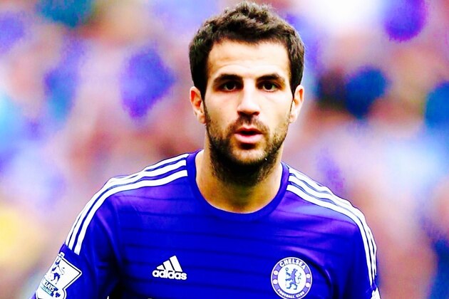 HARRISON, NJ - JULY 22:  Cesc Fabregas #4 of Chelsea takes the ball in the first half against the New York Red Bulls during the International Champions Cup at Red Bull Arena on July 22, 2015 in Harrison, New Jersey.  (Photo by Elsa/Getty Images)