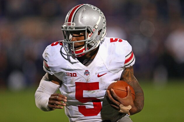EVANSTON, IL - OCTOBER 05:  Braxton Miller #5 of the Ohio State Buckeyes runs against the Northwestern Wildcats at Ryan Field on October 5, 2013 in Evanston, Illinois. Ohio State defeated Northwestern 40-30. Photo by Jonathan Daniel/Getty Images)  (Photo by Jonathan Daniel/Getty Images)