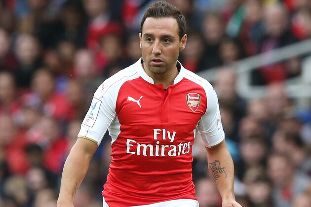 LONDON, ENGLAND - JULY 26:  Santi Cazorla of Arsenal passes the ball during the Emirates Cup match between Arsenal and VfL Wolfsburg at the Emirates Stadium on July 26, 2015 in London, England.  (Photo by David Rogers/Getty Images)