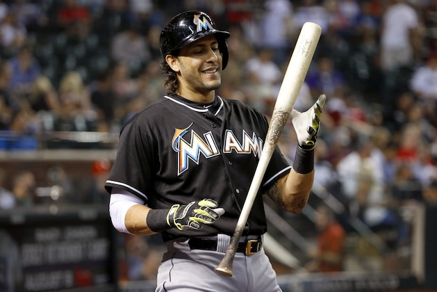 Miami Marlins' Michael Morse flips his bat in the air as he waits to bat during the seventh inning of a baseball game against the Arizona Diamondbacks Wednesday, July 22, 2015, in Phoenix. (AP Photo/Ross D. Franklin) Miami Marlins' Michael Morse flips his bat in the air as he waits to bat during the seventh inning of a baseball game against the Arizona Diamondbacks Wednesday, July 22, 2015, in Phoenix. (AP Photo/Ross D. Franklin)
