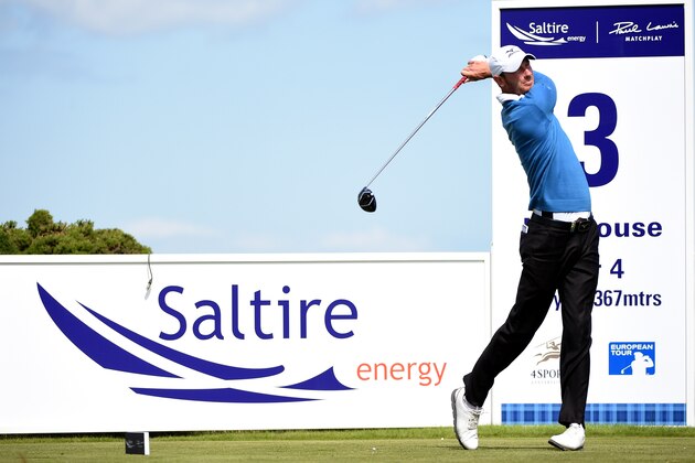ABERDEEN, SCOTLAND - AUGUST 01:  Chris Wood of England on the 3rd tee during his match against David Howell of England in the Quater Final of the Saltire Energy Paul Lawrie Matchplay at Murcar Links Golf Course on August 1, 2015 in Aberdeen, Scotland.  (Photo by Ross Kinnaird/Getty Images)