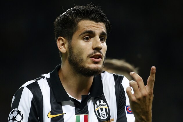 BERLIN, GERMANY - JUNE 6: Alvaro Morata of Juventus Turin reacts during the UEFA Champions League Final between Juventus Turin and FC Barcelona at Olympiastadion on June 6, 2015 in Berlin, Germany. (Photo by Jean Catuffe/Getty Images)