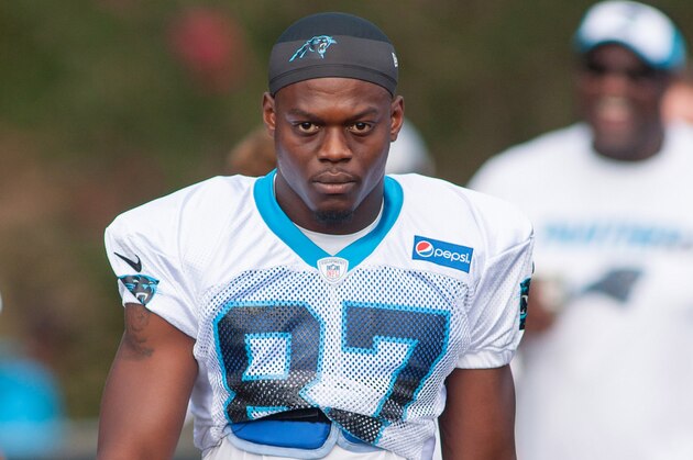Jul 31, 2015; Spartanburg, SC, USA; Carolina Panthers wide receiver Stephen Hill (87) walks to the field during training camp held at Wofford College. Mandatory Credit: Jeremy Brevard-USA TODAY Sports