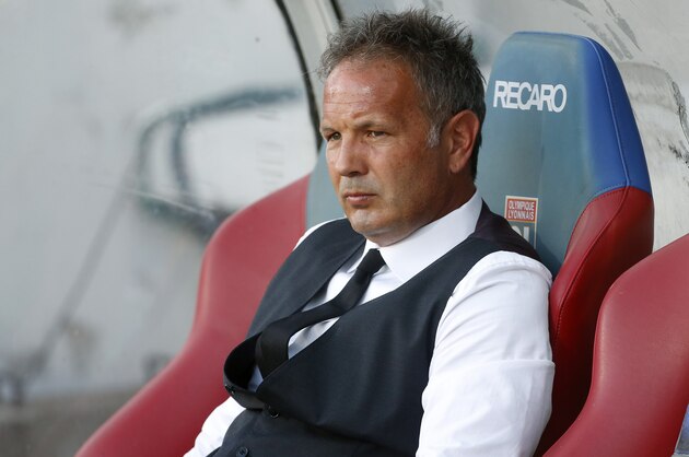 LYON, FRANCE - JULY 18: Coach of AC Milan Sinisa Mihajlovic looks on during the friendly match between Olympique Lyonnais (OL) and AC Milan (Milan AC) at Stade de Gerland on July 18, 2015 in Lyon, France. (Photo by Jean Catuffe/Getty Images)