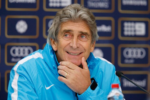 MELBOURNE, AUSTRALIA - JULY 24:  Manchester City Manager Manuel Pellegrini speaks to the media at Melbourne Cricket Ground on July 24, 2015 in Melbourne, Australia.  (Photo by Darrian Traynor/Getty Images for International Champions Cup)