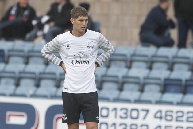 DUNDEE, SCOTLAND - JULY 28: John Stones for Everton at the Pre Season Friendly between Dundee and Everton at Dens Park on July 28th, 2015 in Dundee, Scotland.  (Photo by Jeff Holmes/Getty Images)