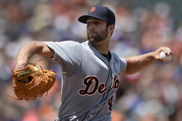 Detroit Tigers pitcher Daniel Norris delivers against the Baltimore Orioles during the first inning of a baseball game, Sunday, Aug. 2, 2015, in Baltimore. (AP Photo/Gail Burton)